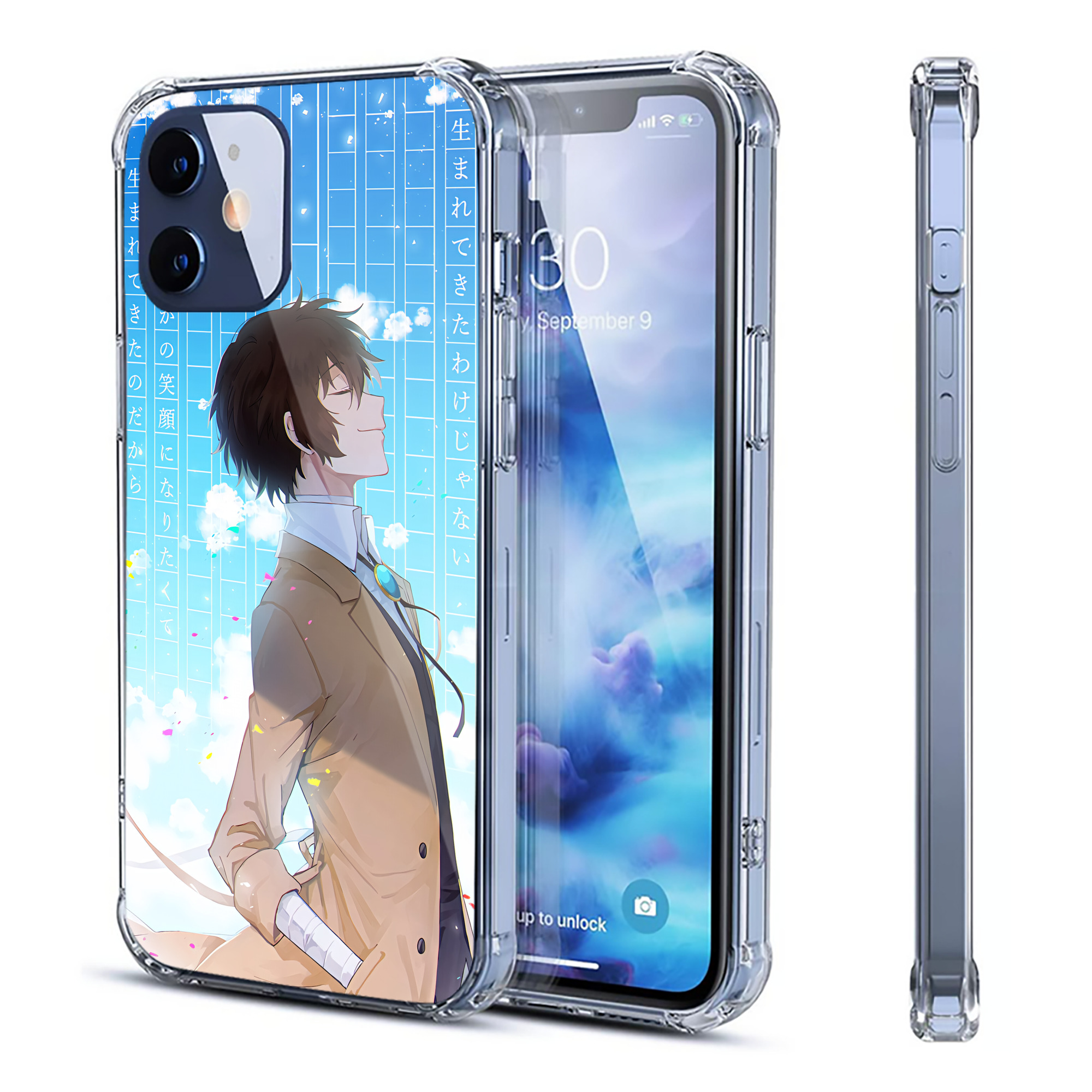 （画像用） 文豪ストレイドッグス Bungo Stray Dogs 【iPhone 12シリーズ対応】透明スマホケース（クリアソフトケース）